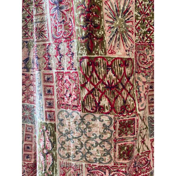 vintage 1950s atomic print smock, 50s housecoat robe loungewear, rockabilly 38 - Picture 3 of 10